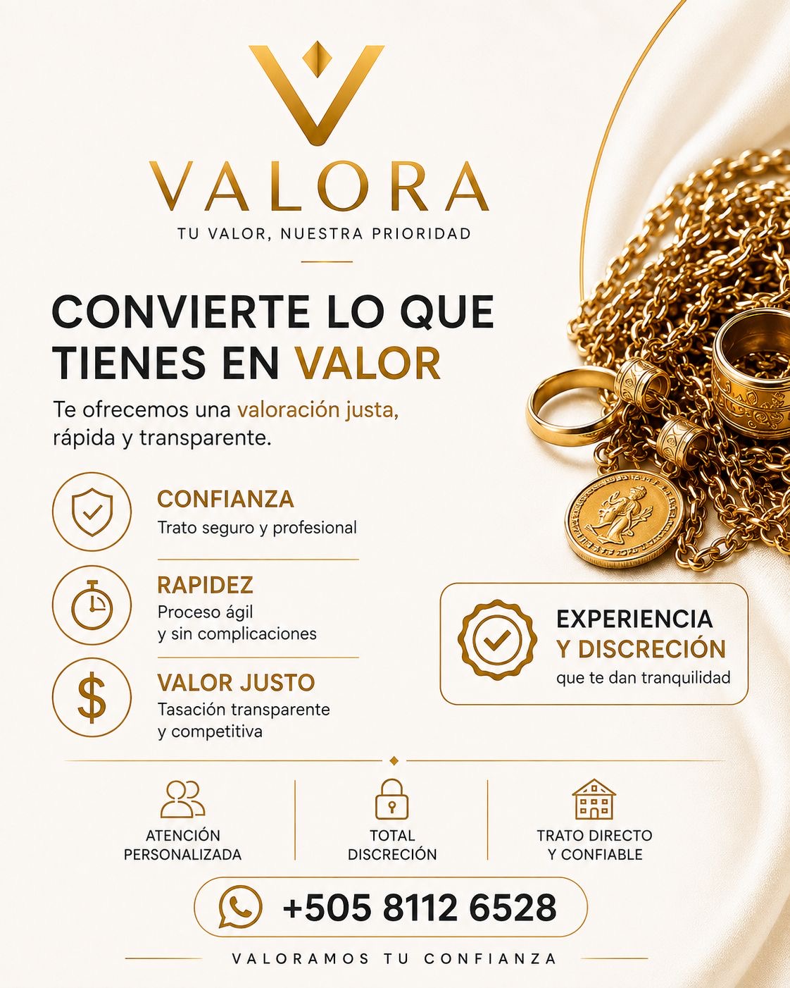 Valora Nicaragua, experiencia y discreción